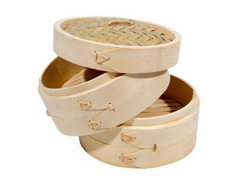 Cesta de Vapor de Bambu para Sopa Mini