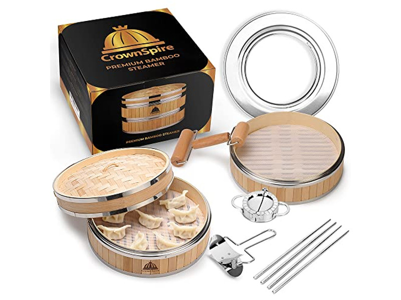 Cesta de Vapor de Bambu para Cozimento